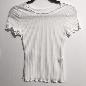 White Edgy Tee